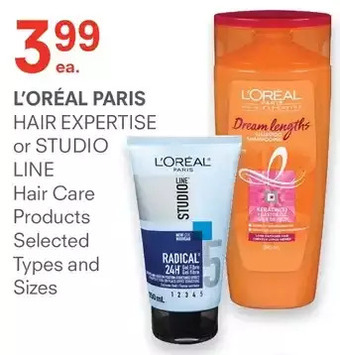 Guardian Pharmacy L'oréal paris hair expertise or studio line hair care products offer
