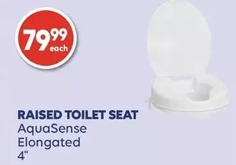 Wellwise by Shoppers Aquasense elongated 4" raised toilet seat offer