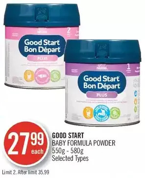 Shoppers Drug Mart Good start baby formula powder offer