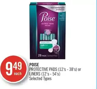 Shoppers Drug Mart Poise protective pads or liners offer