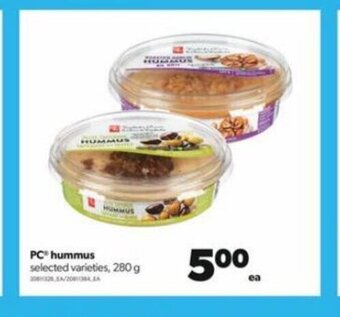 Real Canadian Superstore PC hummus 280 g offer