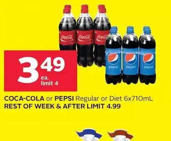 Rexall Coca-cola or pepsi regular or diet offer