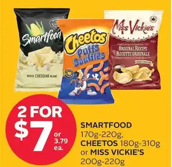 Rexall Smartfood | cheetos or miss vickie's offer