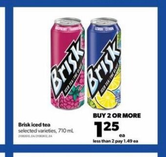Real Canadian Superstore Brisk iced tea 710 ml offer