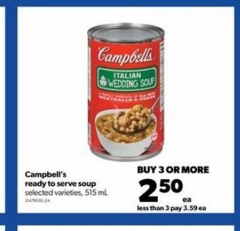Real Canadian Superstore Campbell's ready to serve soup 515 ml offer