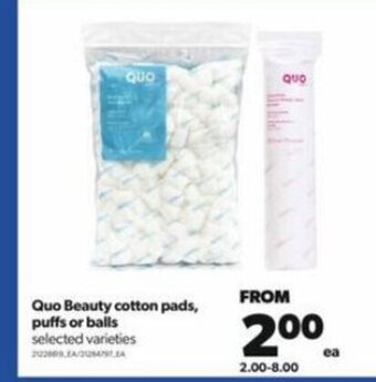 Real Canadian Superstore Quo Beauty Cotton Pads ,Puffs or Balls offer