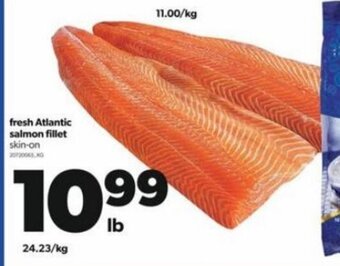Real Canadian Superstore Fresh Atlantic Salmon Fillet Skin on offer