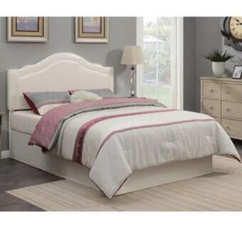 Aaron's Edmond queen headboard with queen 9.5" tight top medium mattress with foundation offer