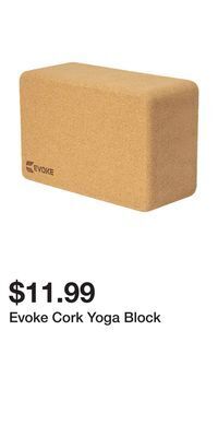 Sport Chek Evoke cork yoga block offer