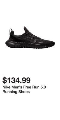 Sport Chek Nike men's free run 5.0 running shoes offer