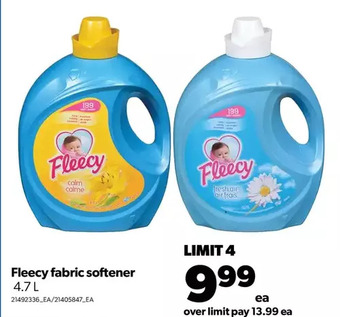Real Canadian Superstore Fleecy fabric softener offer