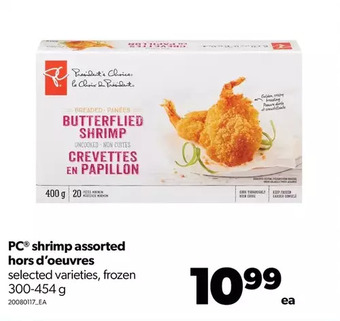 Real Canadian Superstore Pc shrimp hors d'oeuvres offer