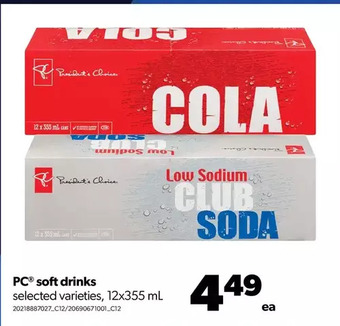 Real Canadian Superstore Pc soft drinks offer