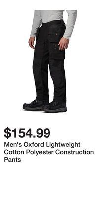 Mark's Men's oxford lightweight cotton polyester construction pants offer