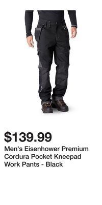 Mark's Men's eisenhower premium cordura pocket kneepad work pants - black offer