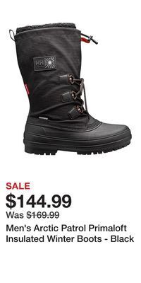 Mark's Men's arctic patrol primaloft insulated winter boots - black offer