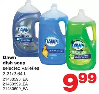 Wholesale Club Dawn dish soap offer