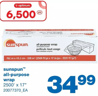 Wholesale Club Sunspun all-purpose wrap offer