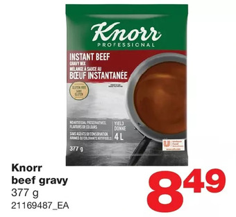 Wholesale Club Knorr beef gravy offer