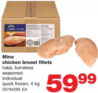 Wholesale Club Mina chicken breast fillets offer