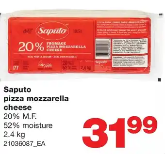 Wholesale Club Saputo pizza mozzarella cheese offer