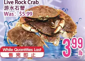Bestco Food Mart Live rock crab offer