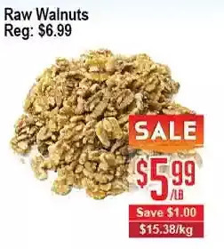 Skyland Foodmart Raw walnuts offer