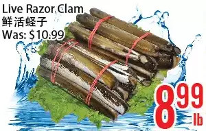 Bestco Food Mart Live razor clam offer