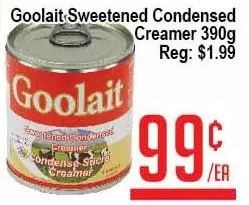 Skyland Foodmart Goolait sweetened condensed creamer offer