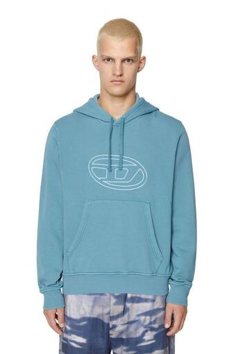 Diesel Hoodie with flocked logo offer
