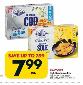 Giant Tiger High liner frozen fish offer