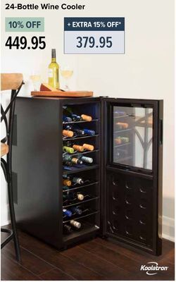Linen Chest 24-bottle wine cooler offer