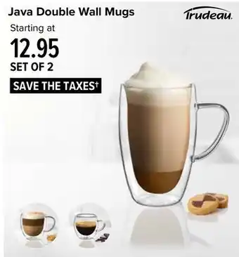 Linen Chest Java double wall mugs offer