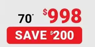 Visions Electronics Samsung crystal uhd 70" tu7000 smart tv offer