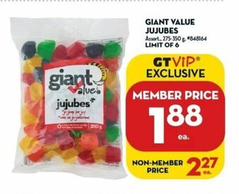Giant Tiger Giant value jujubes offer