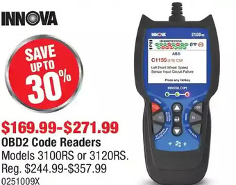 PartSource Innova obd2 code readers offer