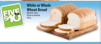Co-op White or whole wheat bread 450g offer