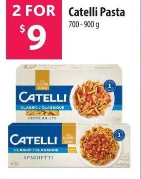 Co-op Catelli pasta 700-900g offer
