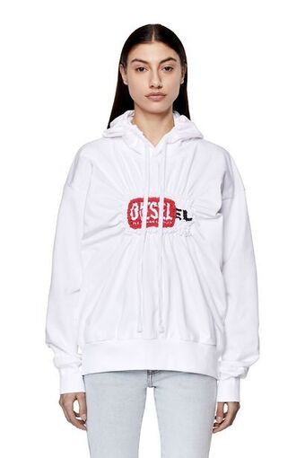 Diesel Hoodie with smocked logo offer