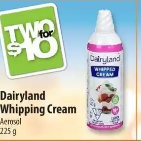 Co-op Dairyland whipping cream aerosol 225g offer