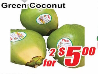 Jian Hing Supermarket Green coconut offer
