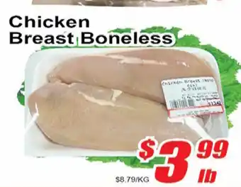 Jian Hing Supermarket Chicken breast boneless per lb offer