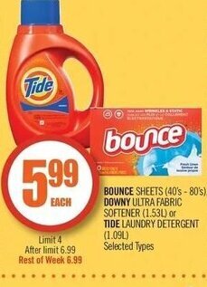 Shoppers Drug Mart Downy ultra fabric softener 1.53L offer
