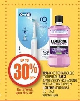 Shoppers Drug Mart Oral-B iO3 rechargeable toothbrush offer