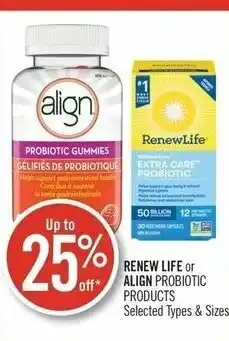 Shoppers Drug Mart Renew life probiotic products offer