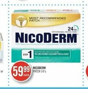 Shoppers Drug Mart Nicoderm patch 14's offer