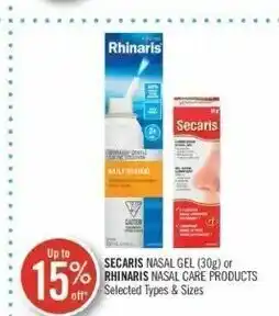 Shoppers Drug Mart Secaris nasal gel 30g offer