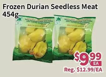 Blue Sky Supermarket Frozen durian seedless meat offer