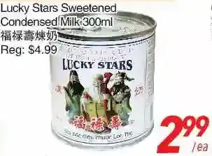 Foody World Lucky stars sweetened condensed milk offer