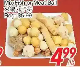 Foody World Mix fish or meat ball offer